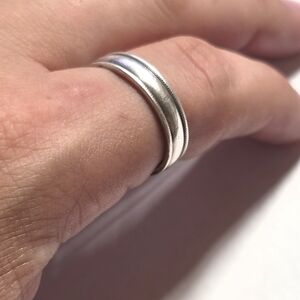 925 Sterling band ring - size 10